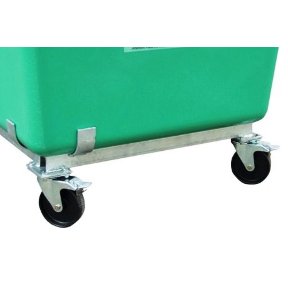 BAC SUR ROULETTES 550L VERT CEMO